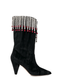 ATTICO Crystal Embellished Boots