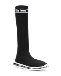 Miu Miu Knit Slip On Boots