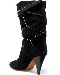 Isabel Marant L Studded Suede Knee Boots
