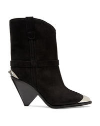 Isabel Marant Lamsy Embellished Suede Ankle Boots
