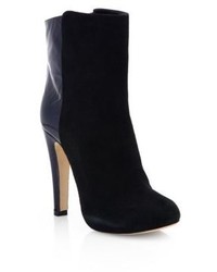 Malone Souliers Madleen Suede Patent Leather Mid Calf Boots