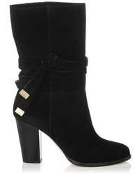 Jimmy Choo Mercy Suede Mid Calf Boots