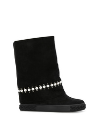 Casadei Pearl Embellished Boots