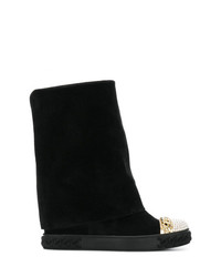 Casadei Pearl Embellished Chaucer Boots