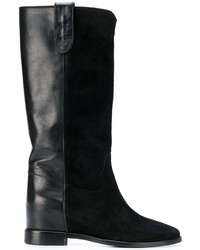 Twin-Set Suede Panel Boots