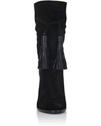 Lanvin Tassel Detail Mid Calf Boots Black
