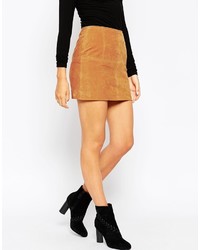 Asos Petite Mini Skirt In Suede