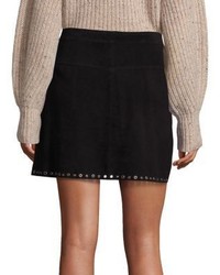 Rebecca Minkoff Rockin Suede Grommet Mini Skirt