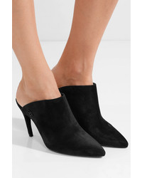 Roger Vivier Choc Real Suede Mules