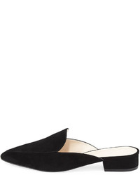 Cole Haan Piper Grand Suede Flat Loafer Mule Black