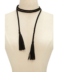 Forever 21 Faux Suede Braided Choker