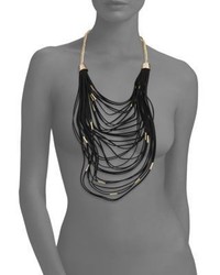 Saks Fifth Avenue Faux Suede Multi Layered Necklace