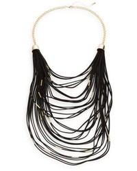 Saks Fifth Avenue Faux Suede Multi Layered Necklace