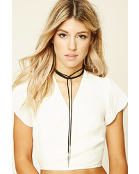 Forever 21 Faux Suede Tie Choker