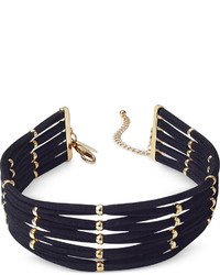 INC International Concepts Gold Tone Faux Suede Beaded Choker Necklace Only At Macys