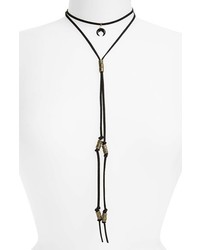 Sole Society Horn Choker Lariat Necklace