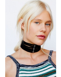 Stacked Leather Choker