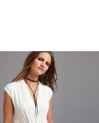 Dynamite Wrap Choker Necklace With Metal Tips