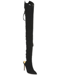 Alexandre Vauthier 100mm Lace Up Suede Over The Knee Boots