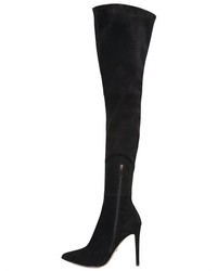 Sergio Rossi 105mm Matrix Suede Over The Knee Boots