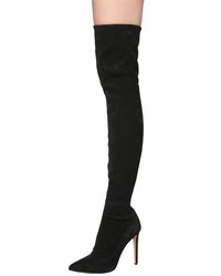 Sergio Rossi 105mm Matrix Suede Over The Knee Boots