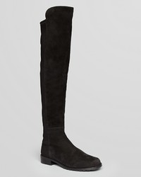Stuart Weitzman 5050 Stretch Suede Over The Knee Boots