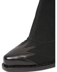 MSGM 90mm Stretch Neoprene Suede Boots