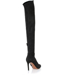 Alaia Alaa Black Suede Over The Knee Boot