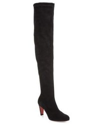 Christian Louboutin Alta Top 70 Suede Over The Knee Boots