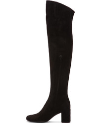 Saint Laurent Babies Leather Thigh High Boots