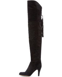 Chloé Black Suede Over The Knee Boots