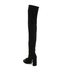 Casadei Chain Embellished Over The Knee Boots