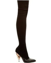 Givenchy Cone Heel Over The Knee Suede Boots
