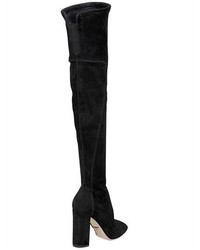 Dolce & Gabbana 90mm Stretch Suede Over The Knee Boots