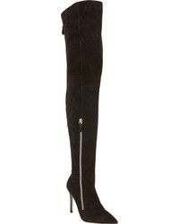 Gianvito Rossi Double Zip Over The Knee Boots Black Size 6
