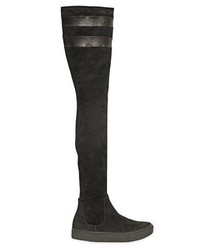 E Stretch Suede Over The Knee Boots
