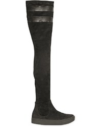 E Stretch Suede Over The Knee Boots