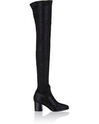 Edun Oiled Suede Over The Knee Boots Black Blue