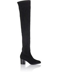 Edun Suede Over The Knee Boots Black Blue