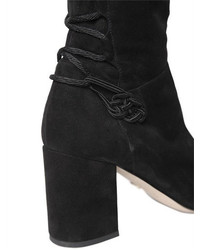 Elie Saab 80mm Suede Over The Knee Boots