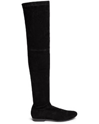 Robert Clergerie Fetej Stretch Suede Thigh High Boots