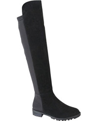 Wild Diva Fifty 50 2 Black Faux Suede Boots