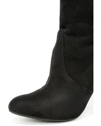 Steve Madden Gorgeous Black Suede Over The Knee Boots