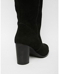 Asos Kickster Suede Over The Knee Boots