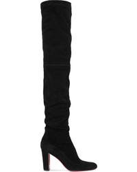 Christian Louboutin Kiss Me Gena Suede Thigh Boots