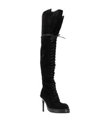 Ann Demeulemeester Lace Up Knee Boots