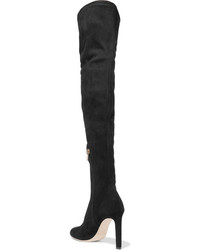 Jimmy Choo Marie Lace Up Suede Over The Knee Boots