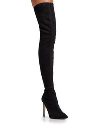 Sergio Rossi Matrix Suede Over The Knee Boots