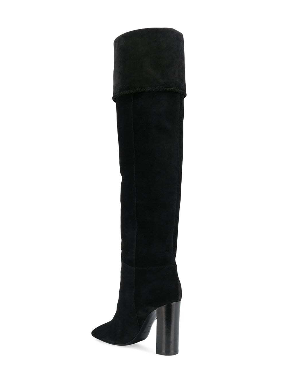 Saint Laurent Maurice Thigh Boots, $1,817 | farfetch.com | Lookastic