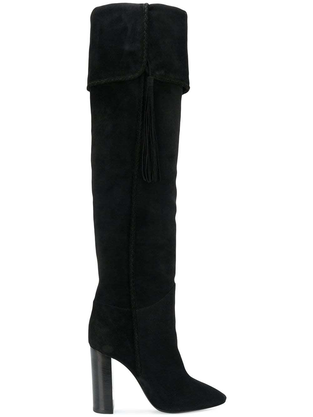 Saint Laurent Maurice Thigh Boots, $1,817 | farfetch.com | Lookastic